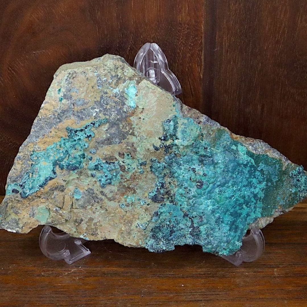 クリソコラ & シュードマラカイト 珪孔雀石 擬孔雀石218.7g CHS167