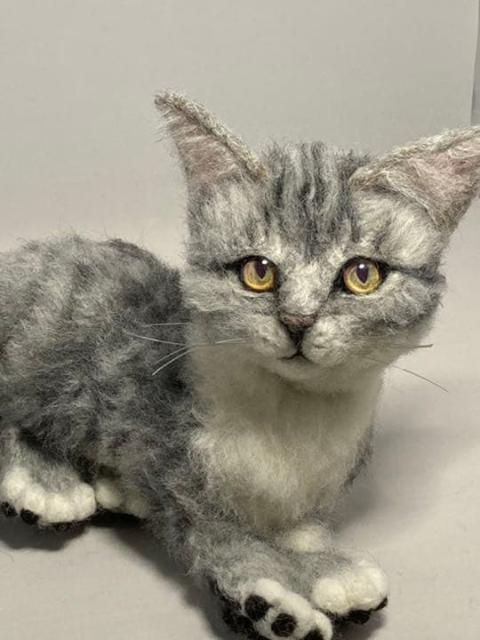 羊毛フェルト 猫 L L Lサイズ　オーダー　サンプルページ
